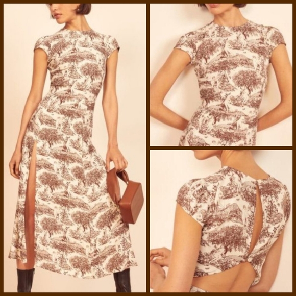 Reformation Rousseau Gavin Midi Dress - Picture 2 of 16